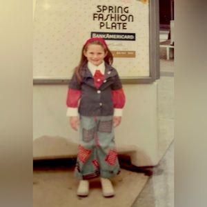 Vintage to the core. Fashion forward even at 5 years old!